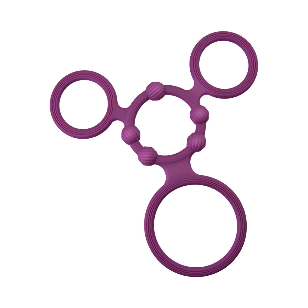 Enhancer Quad Cockring Rubine Red