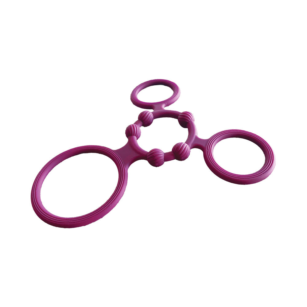 Enhancer Quad Cockring Rubine Red