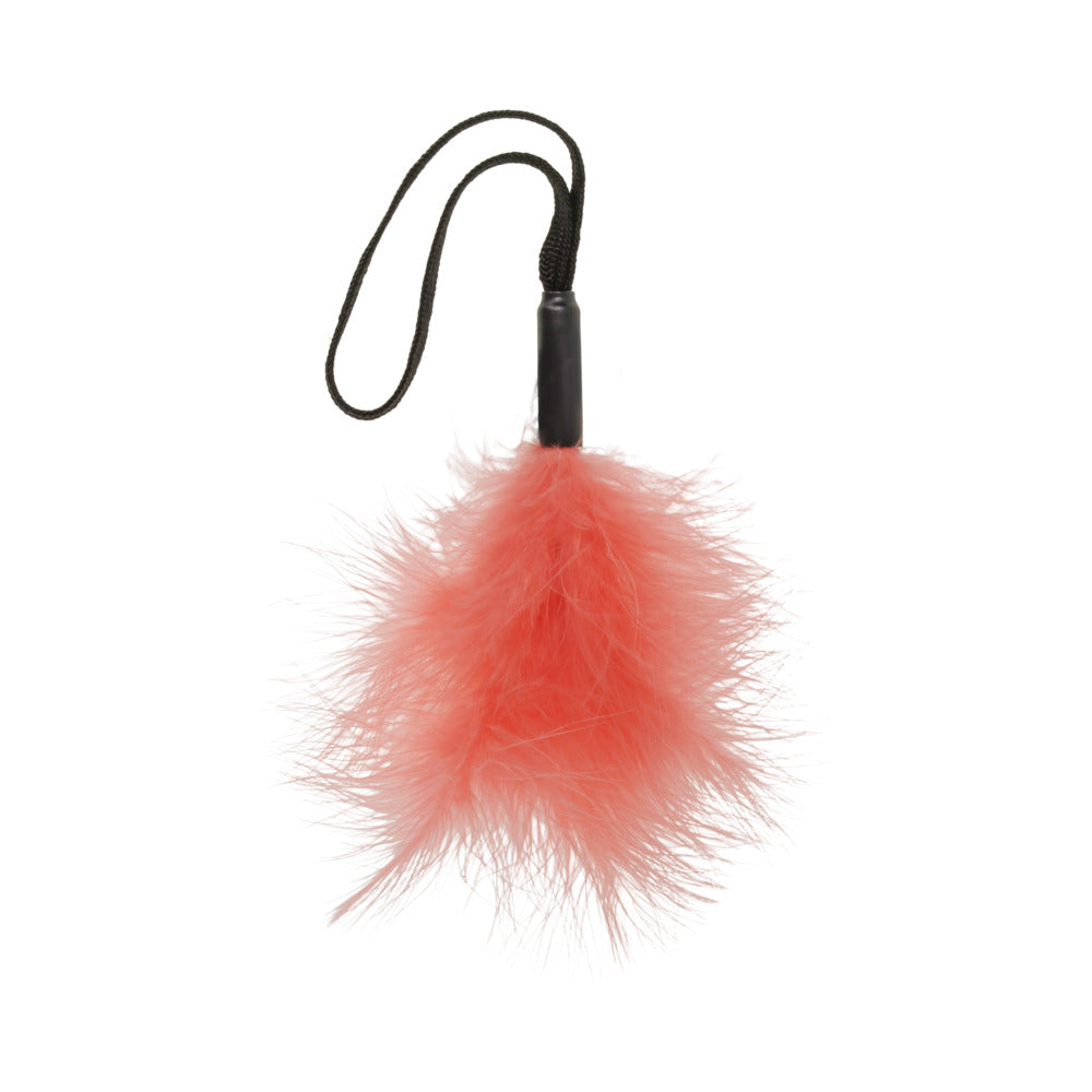 Sportsheets Sex & Mischief Peaches 'n CreaMe Wrist Feather Tickler Peach