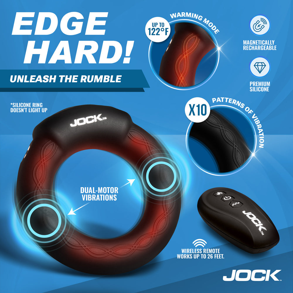 JOCK Rumbler 1.8 in. Vibrating & Warming C-Ring