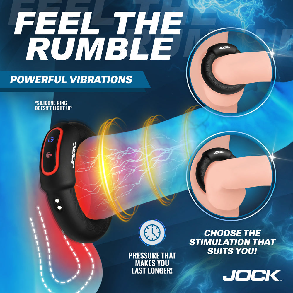 JOCK Rumbler 2 in. Vibrating & Warming C-Ring