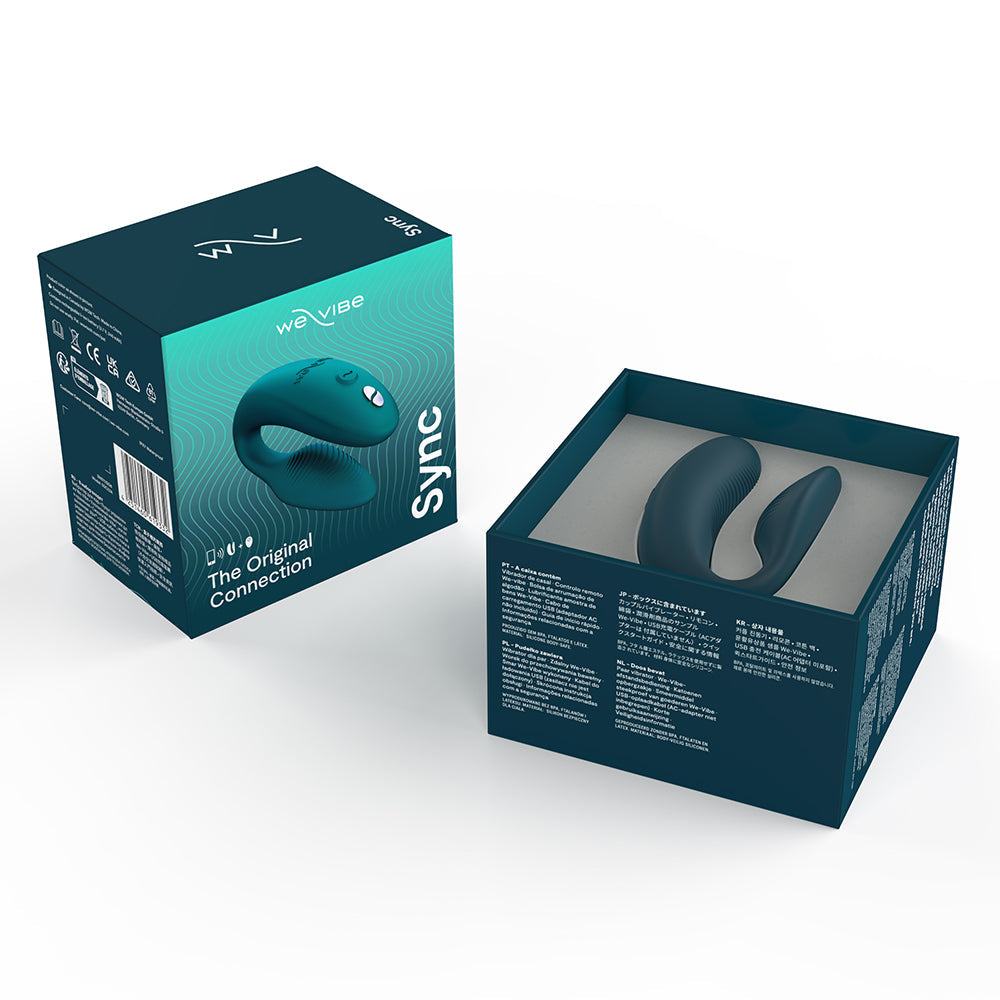 We-Vibe Sync 2 Rechargeable Remote Control Couples Vibrator Green Velvet