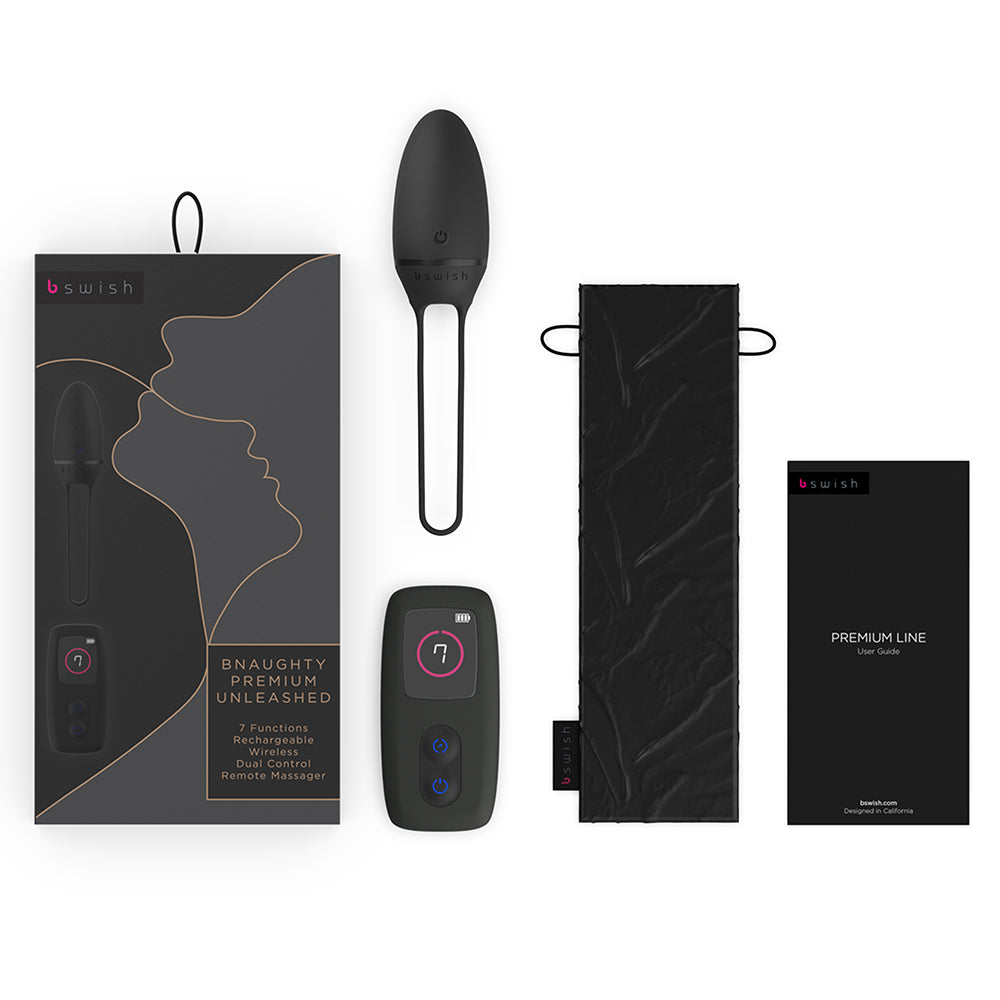 Vibrador B Swish Bnaughty Premium Unleashed Negro