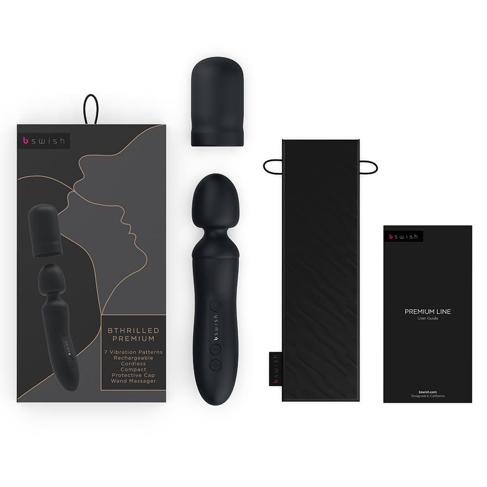 B Swish Bthrilled Premium Mini Wand Noir