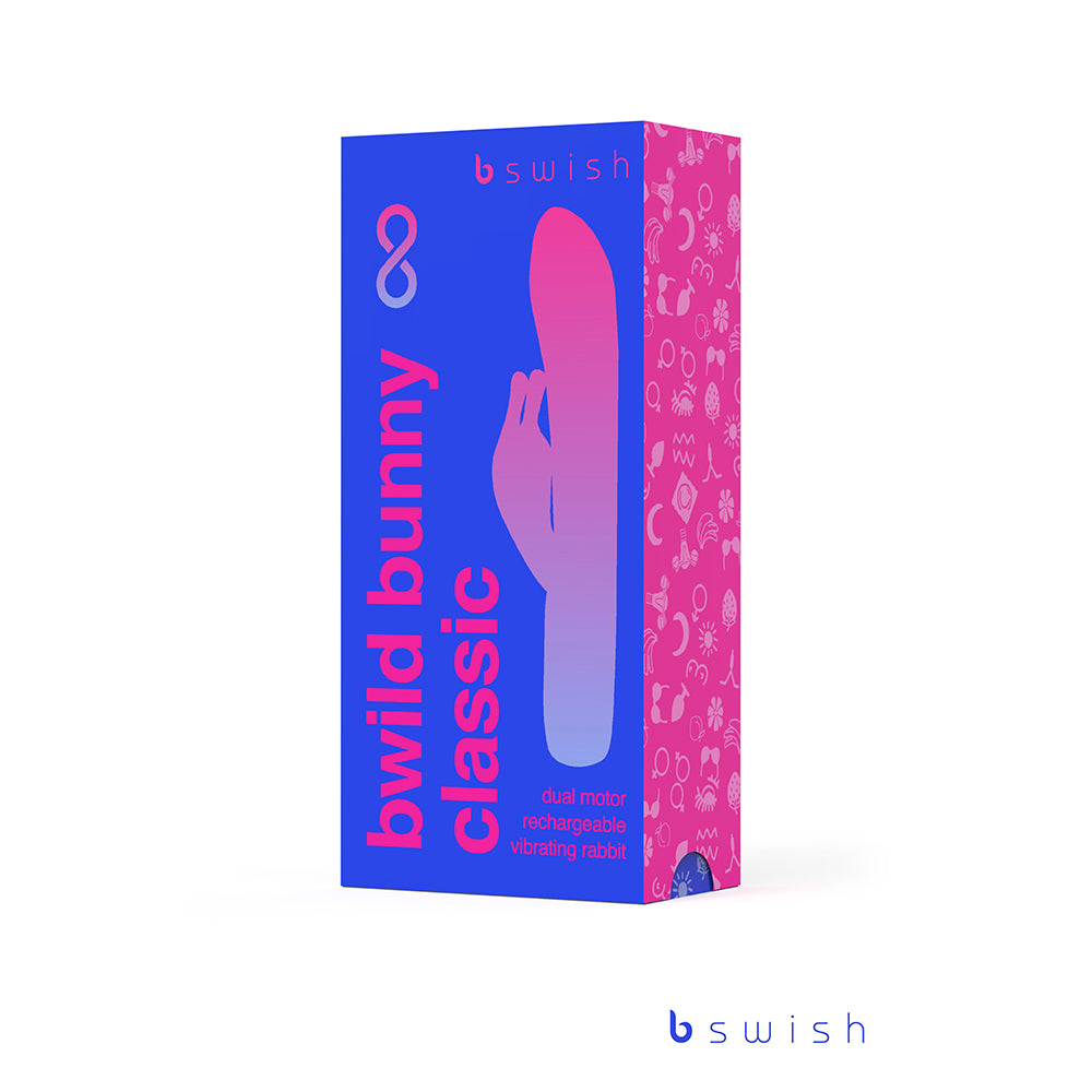 Vibrador clásico B Swish Bwild Bunny Infinite Azul Pacífico