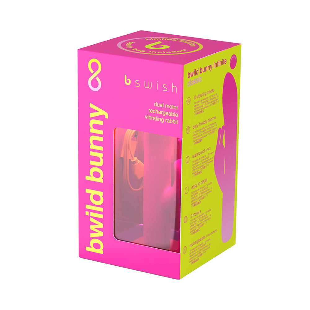 Vibrador B Swish Bwild Bunny Infinite Edición Limitada Rosa Atardecer