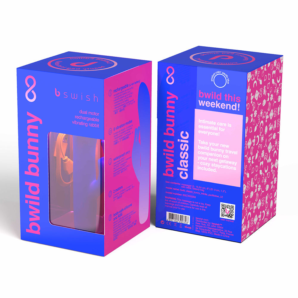 Vibrador B Swish Bwild Bunny Infinite Edición Limitada Azul Pacífico