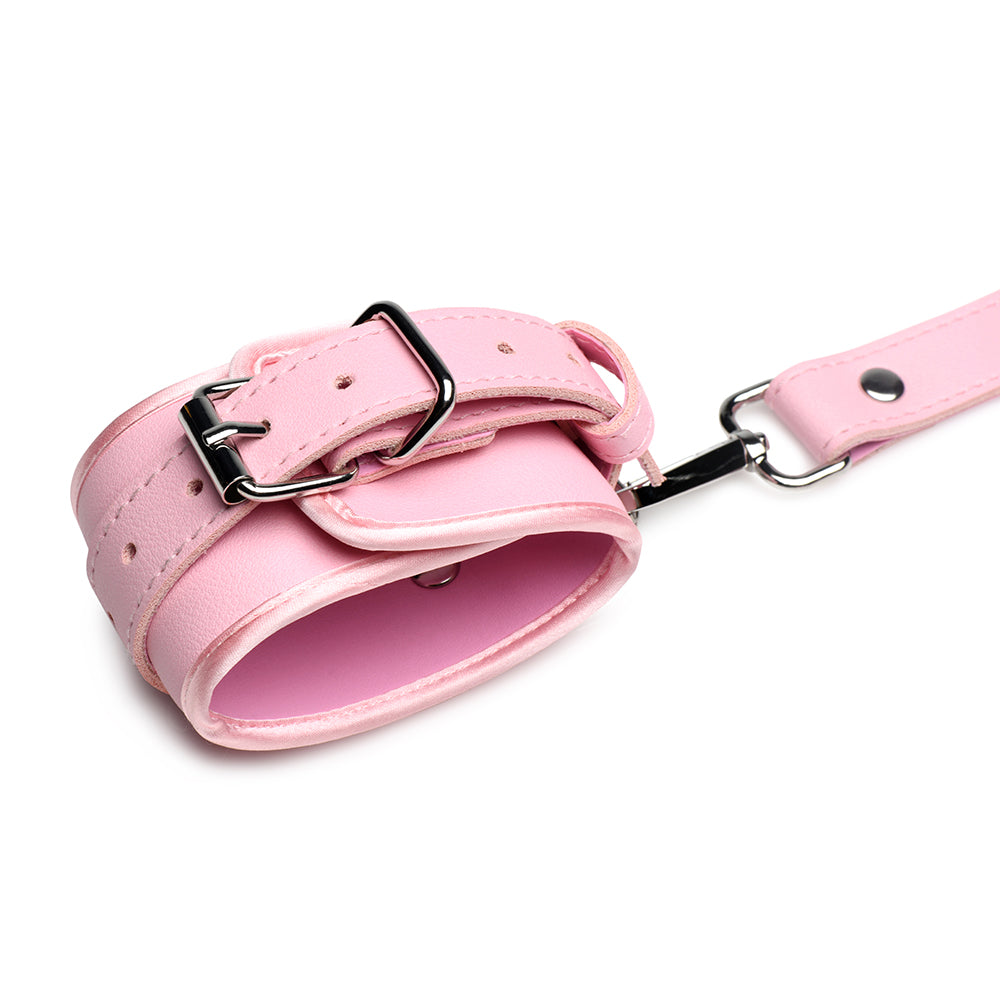 Bondage Harness with Bows Pink XL-2XL