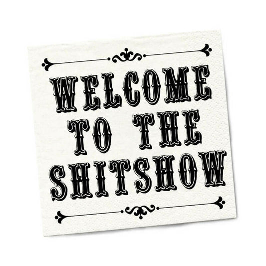 Twisted Wares Welcome to the Shitshow Napkins 20-Pack