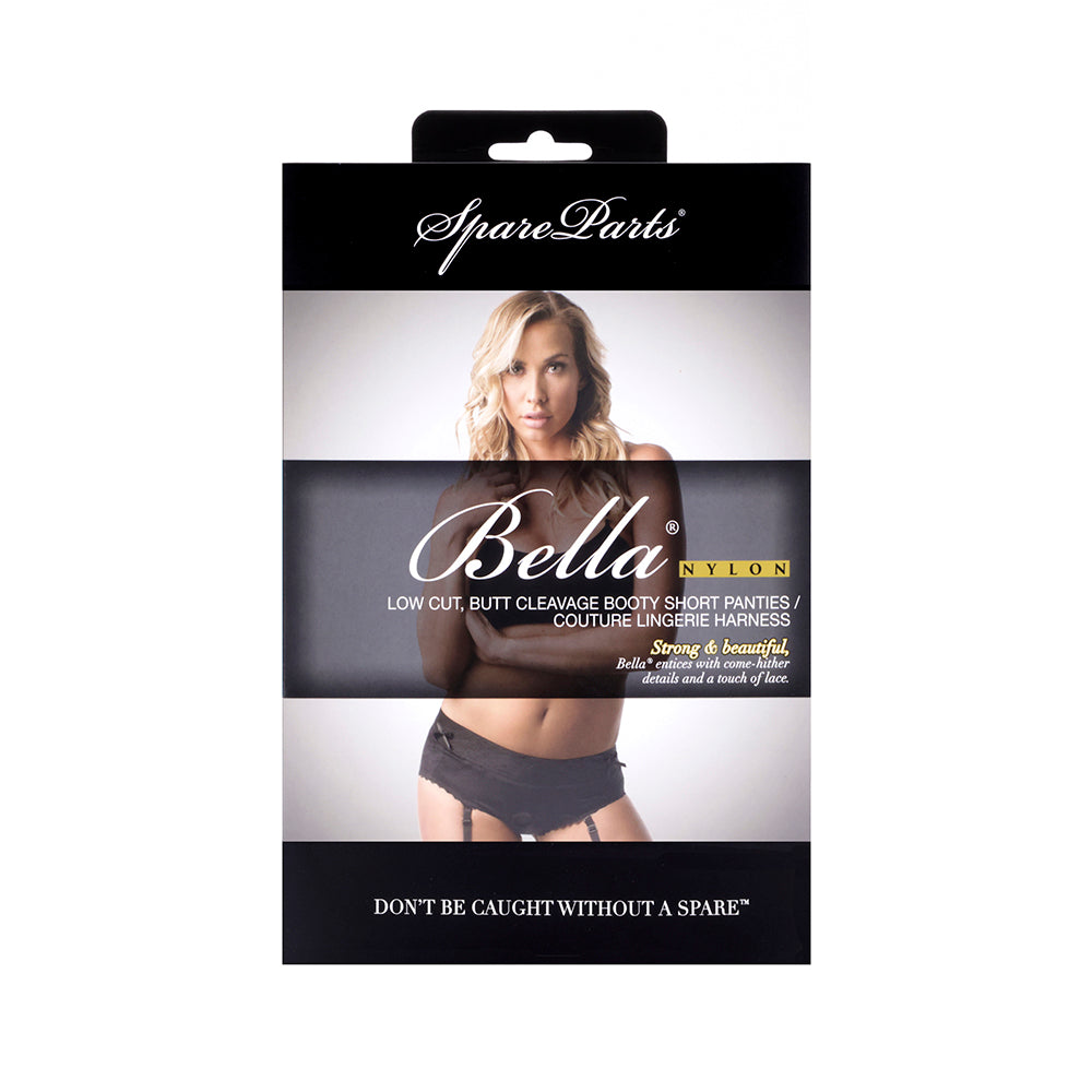 SpareParts Bella Cleavage Booty Arnés corto negro talla L