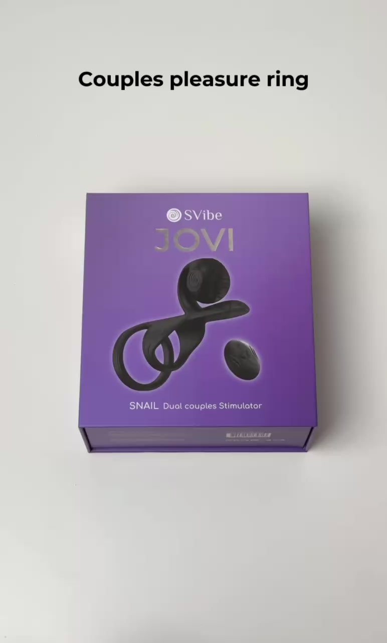 Snail Vibe SVibe Jovi Couples Ring Black